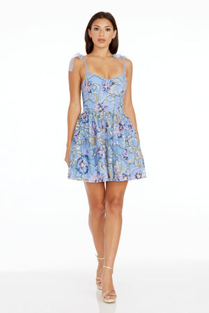 Kaitrin Dress / SKY MULTI