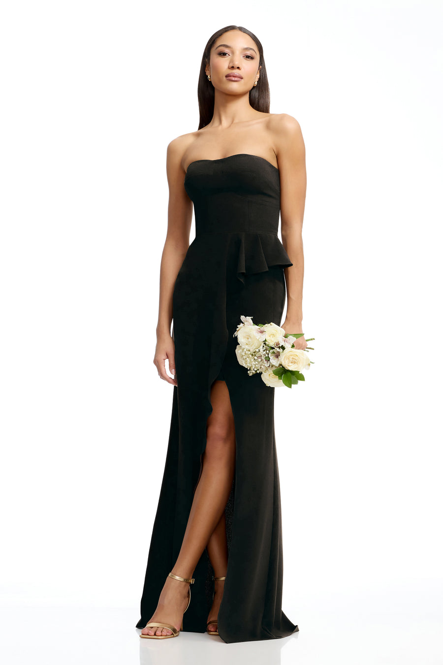 dress the population kai evening gown Dress the Population Kai Gown - Red