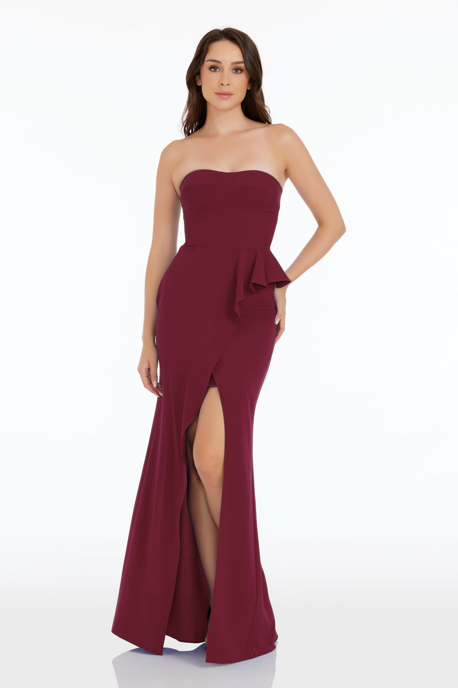 Dress The Population Kai Gown - Red