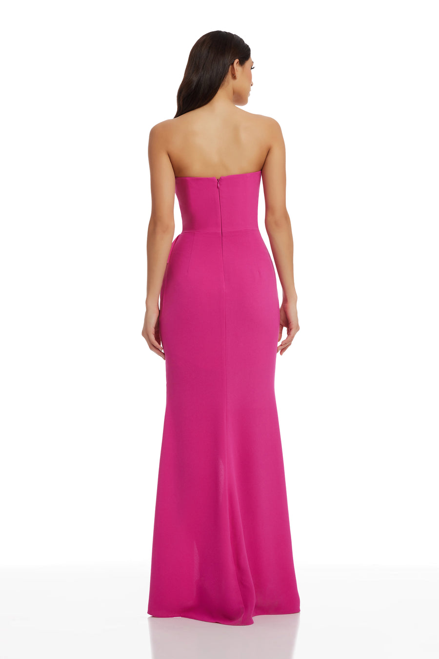 dress the population cally gown Callie Fringe Dress M / GOLD-BLACK