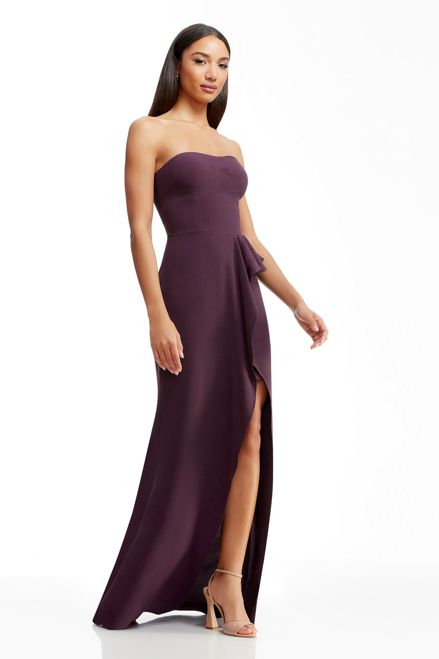 dress the population kai evening gown Dress the Population Kai Gown - Red