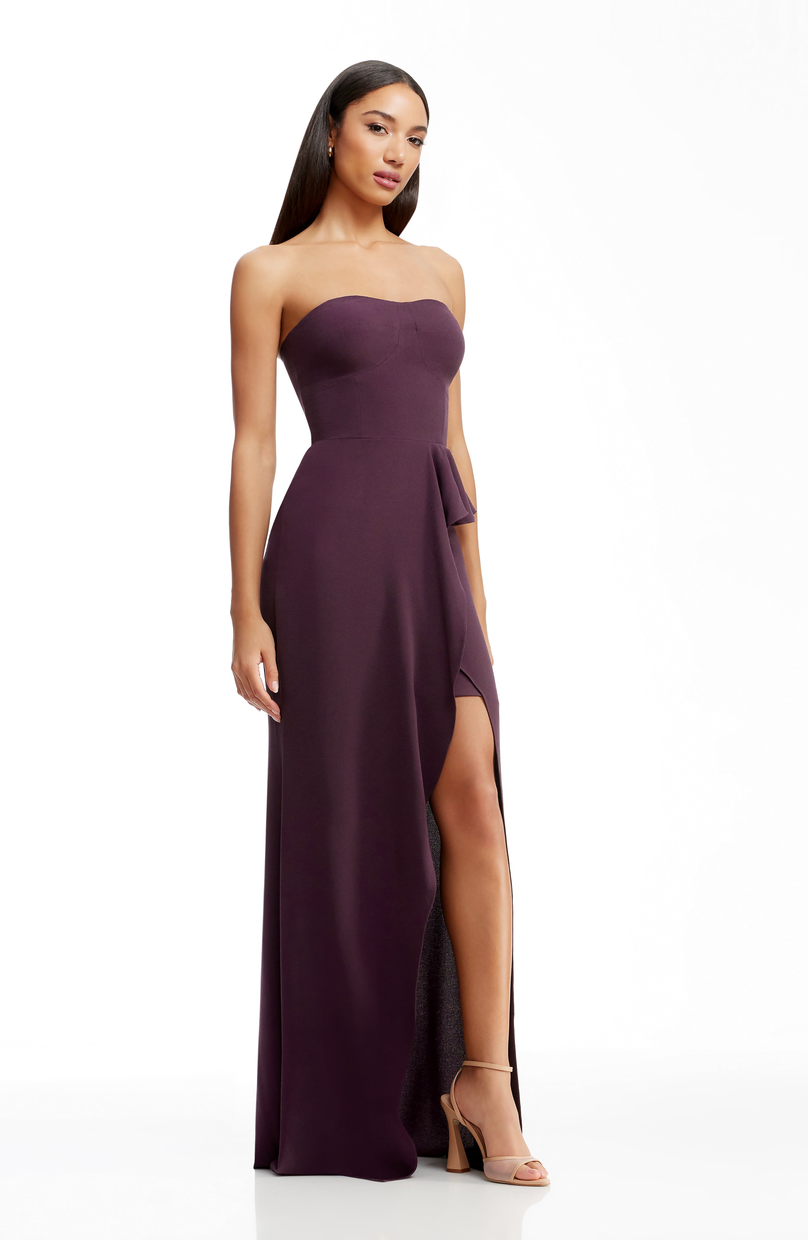 dress the population kai crepe maxi dress Kai Gown L / SKY