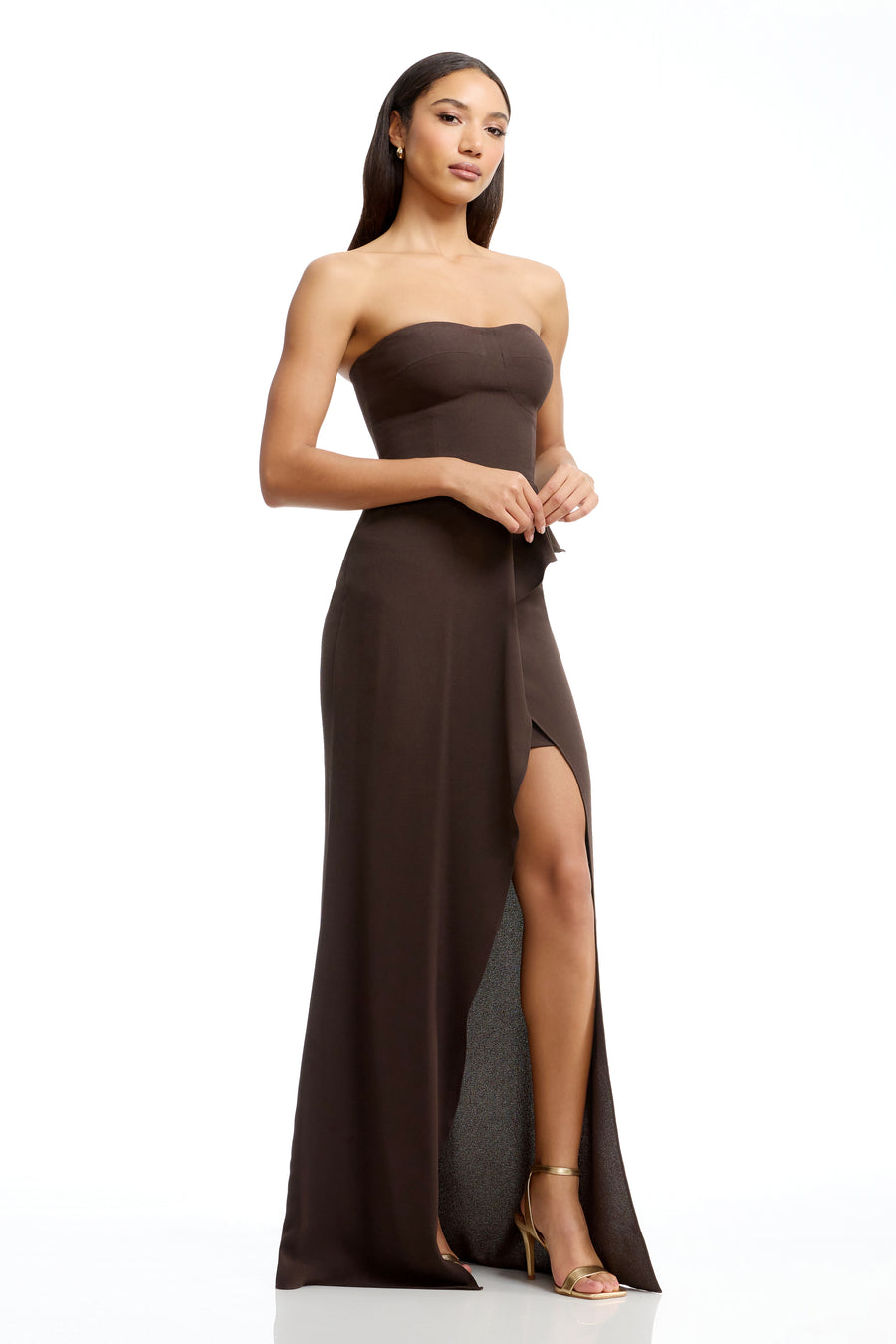 dress the population kai evening gown Kai Strapless Gown (Women)