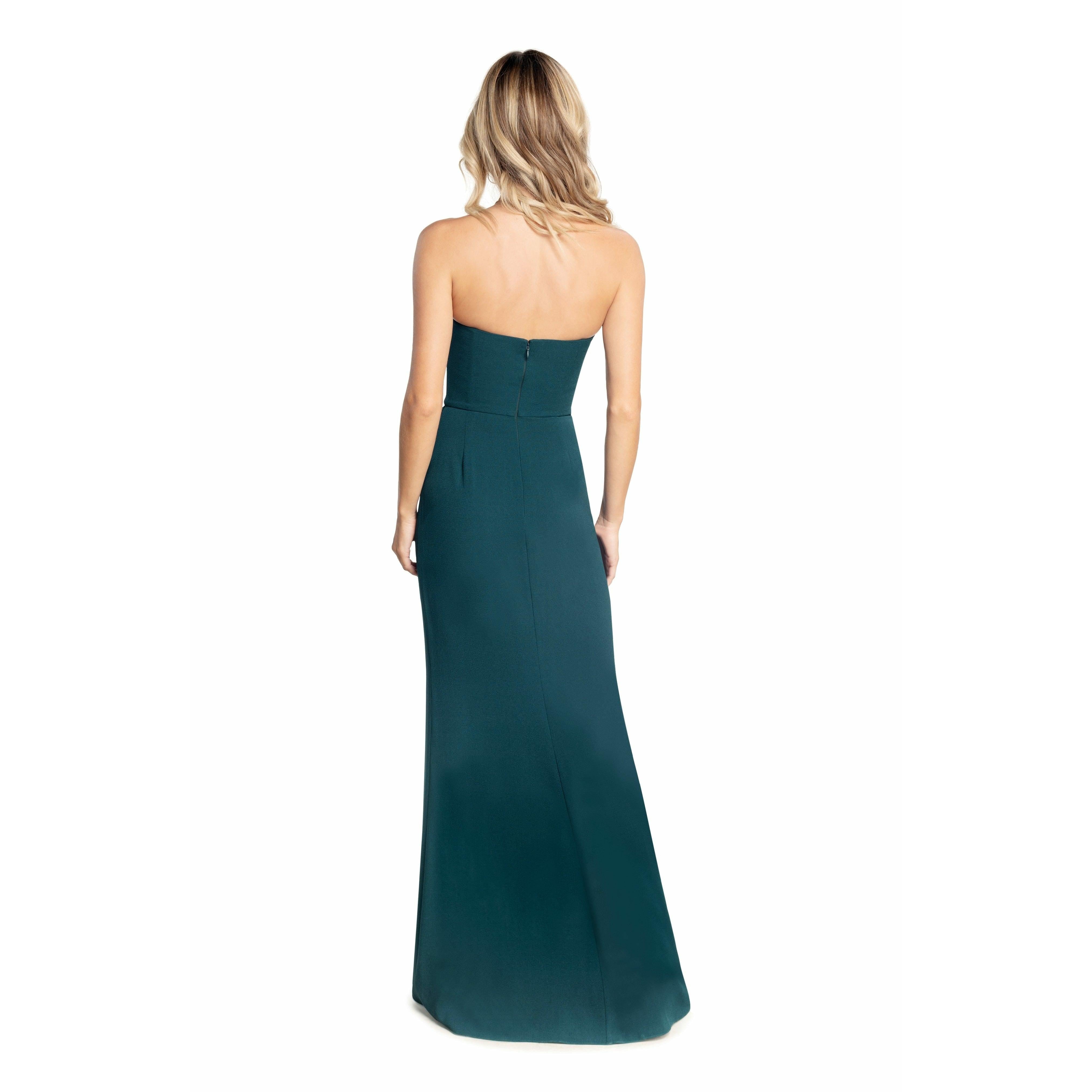 green emerald velvet dress Dress The Population Kai Sequin Gown - Brown main image 0