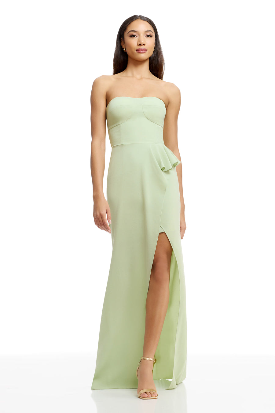 dress the population kai evening gown Dress the Population Kai Gown - Blue