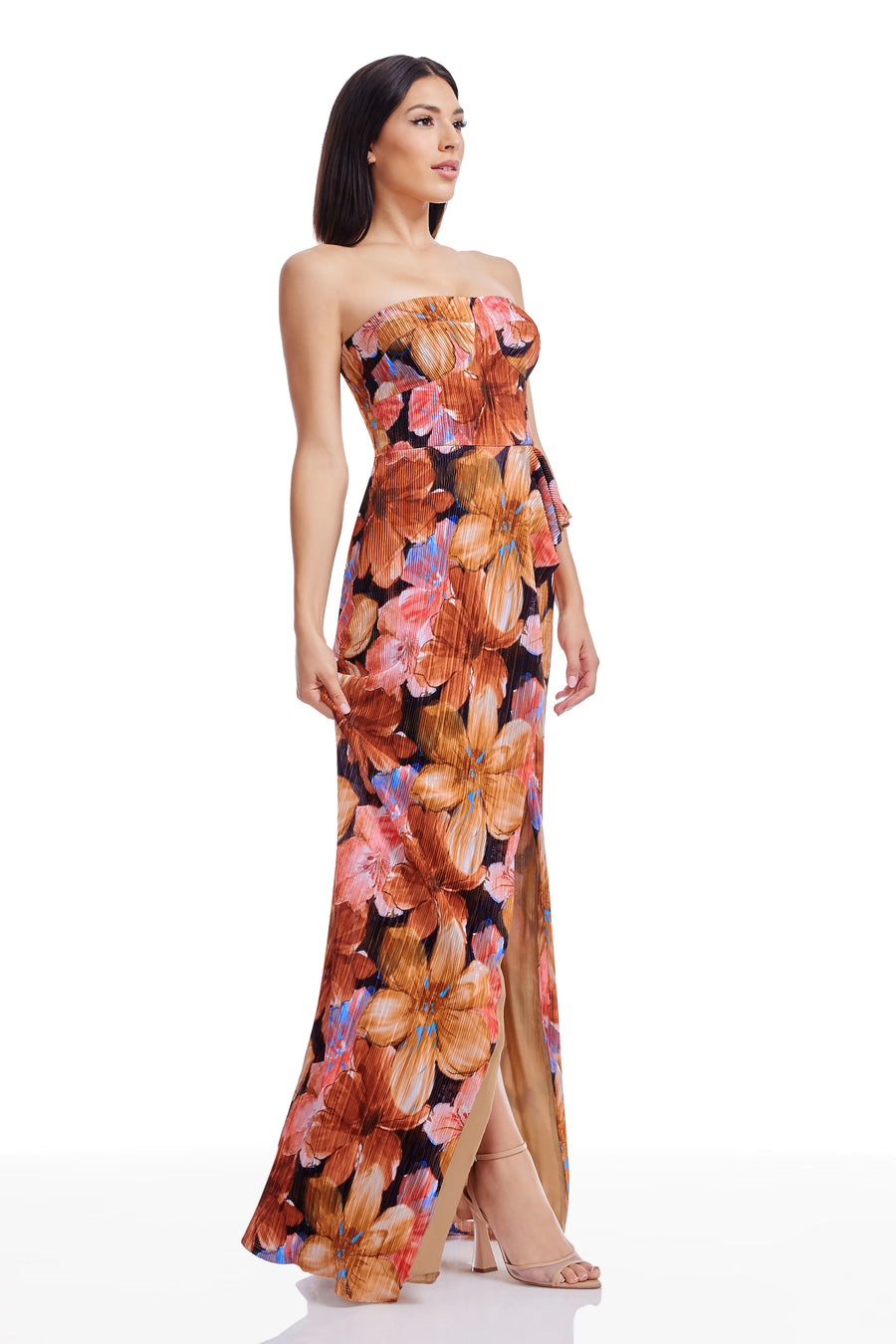 dress the population kai evening gown Kai Strapless Gown (Women)