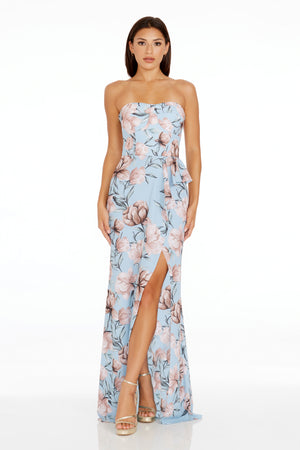 Kai Gown / POWDER BLUE MULTI