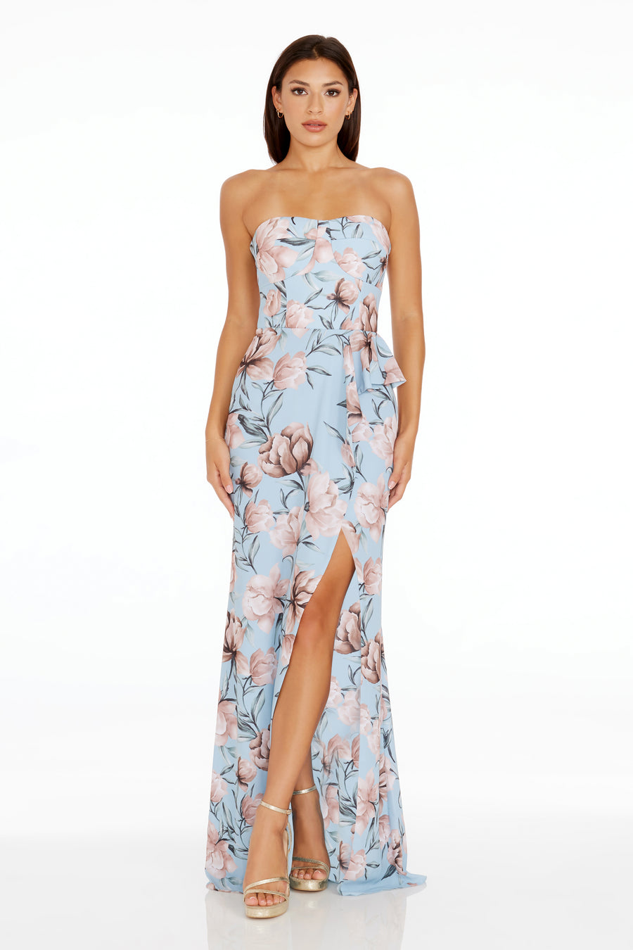 Kai Gown / POWDER BLUE MULTI