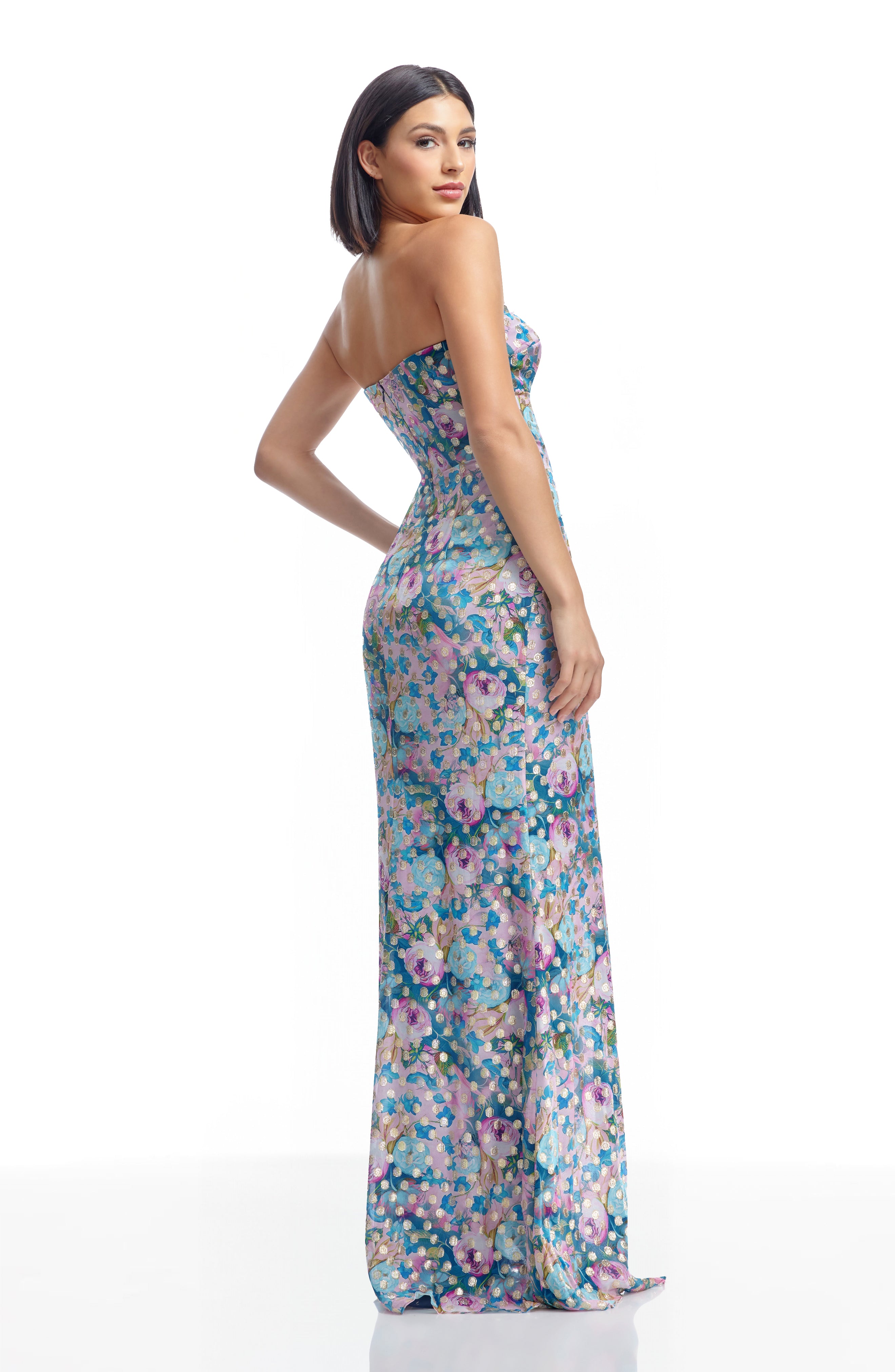 dress the population kai crepe maxi dress Kai Gown M / GARNET