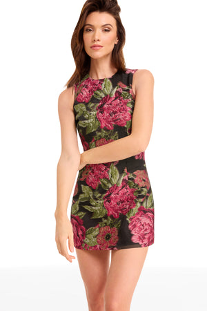 KATHERINE DRESS / PINK ROSE MULTI