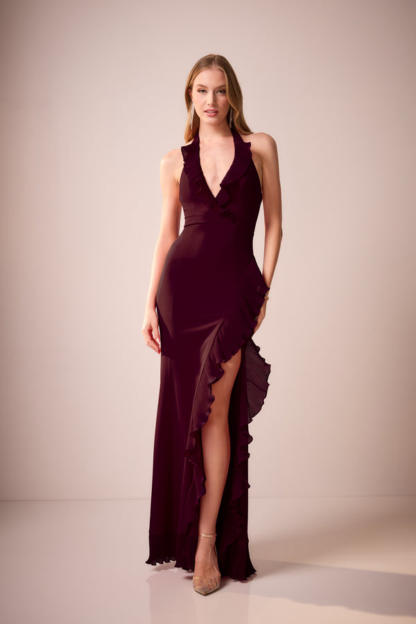 KATHLEEN DRESS / DARK CHERRY