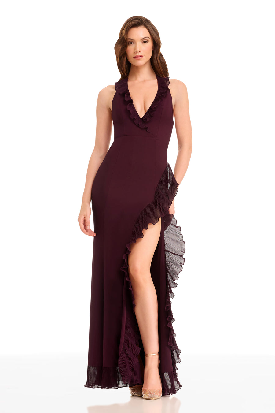KATHLEEN DRESS / DARK CHERRY