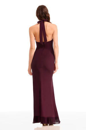 KATHLEEN DRESS / DARK CHERRY