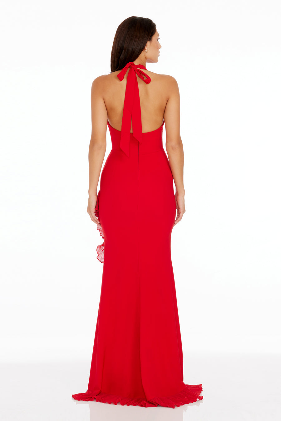 dress the population kathy dress Dress The Population Kathleen Ruffle Maxi Dress