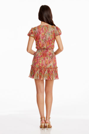 Kenley Dress / BRIGHT FUCHSIA MULTI