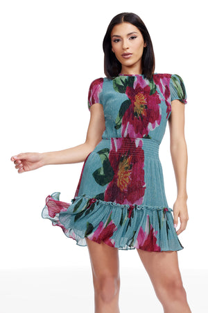 Kenley Dress / TURQUOISE MULTI