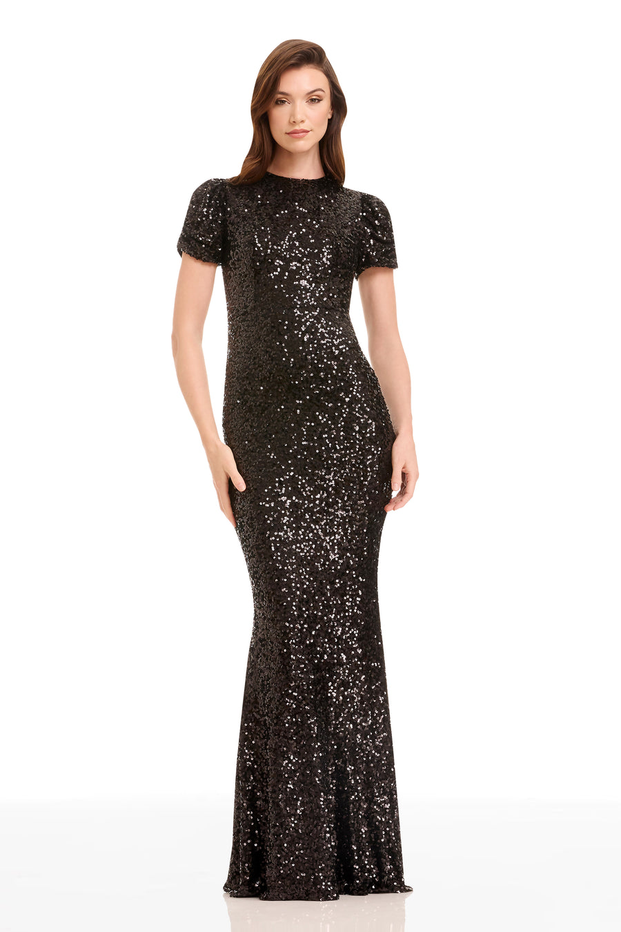 mini polka dot dress Black Polka Dot Long Sleeve Dolly Mini Dress