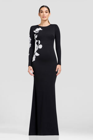 Kiera Dress / BLACK-WHITE