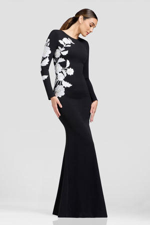 Kiera Dress / BLACK-WHITE