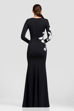 Kiera Dress / BLACK-WHITE