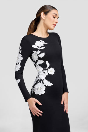 Kiera Dress / BLACK-WHITE