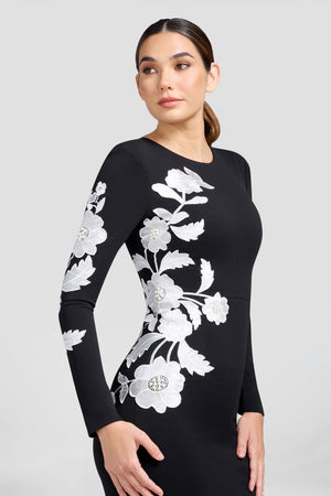 Kiera Dress / BLACK-WHITE