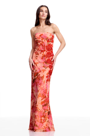 Kinley Gown / PEACH MULTI