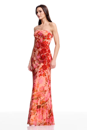 Kinley Gown / PEACH MULTI