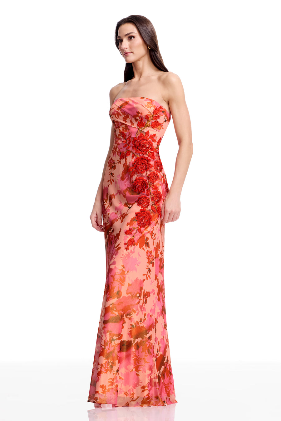 Kinley Gown / PEACH MULTI
