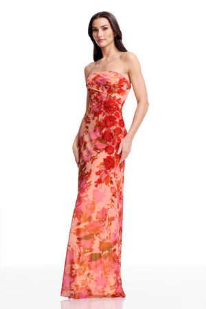 Kinley Gown / PEACH MULTI