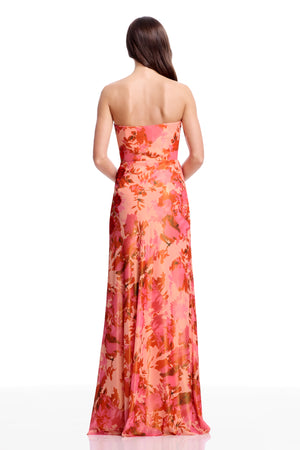 Kinley Gown / PEACH MULTI