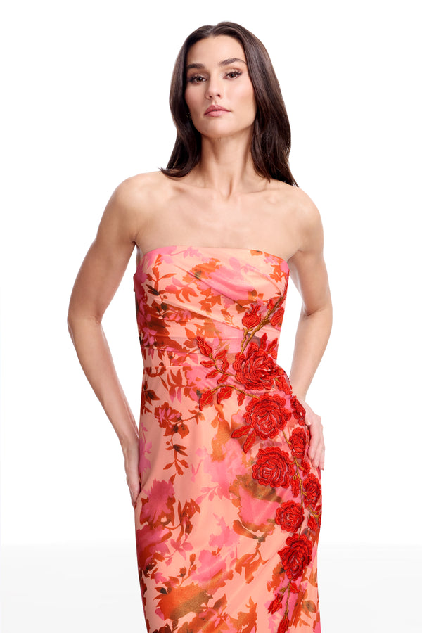 Kinley Gown / PEACH MULTI