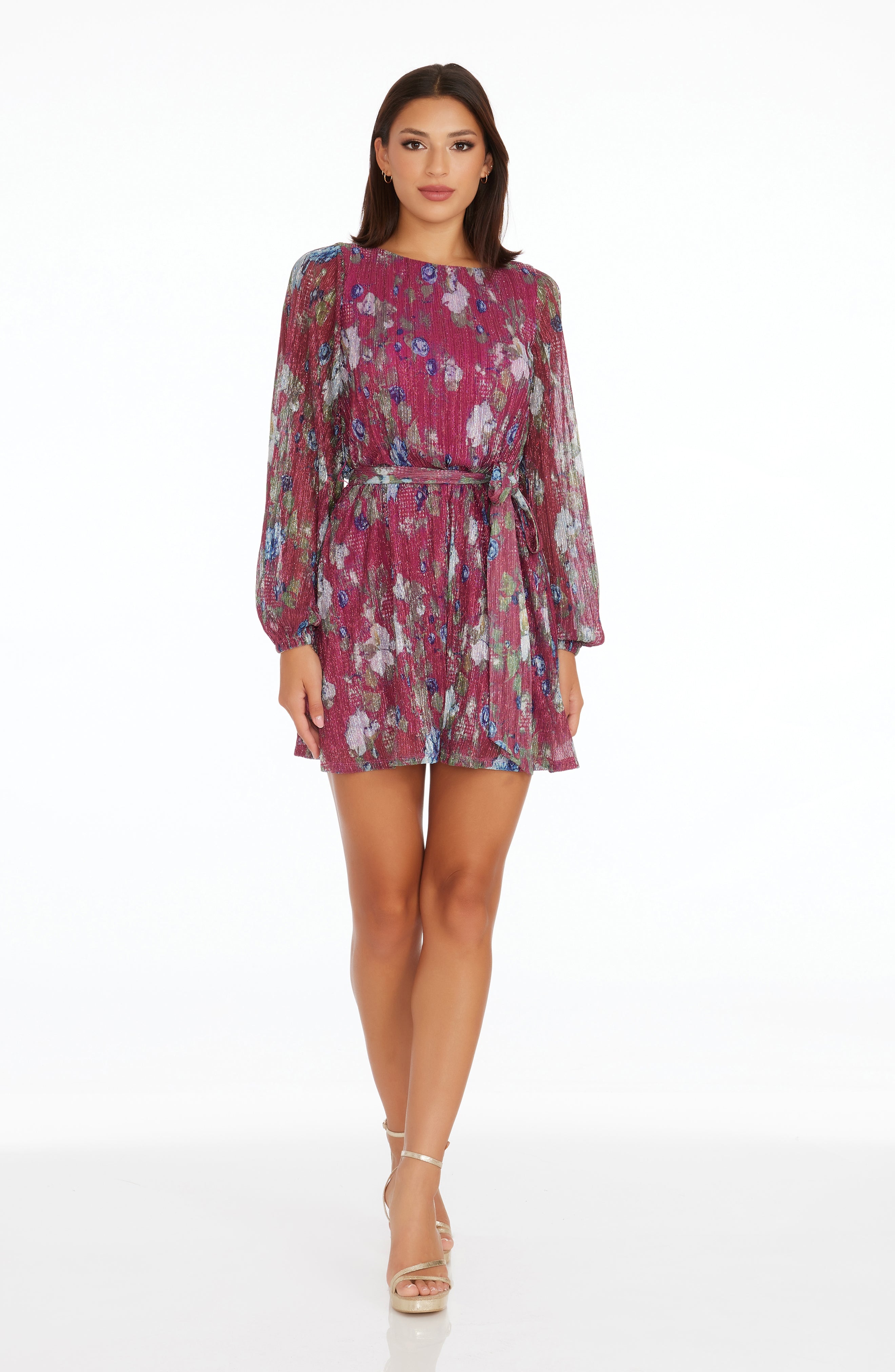 Dress The Population Kirsi Floral Dress - Red