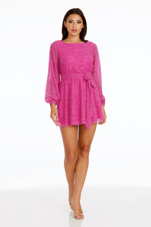 Kirsi Dress / BRIGHT FUCHSIA MULTI