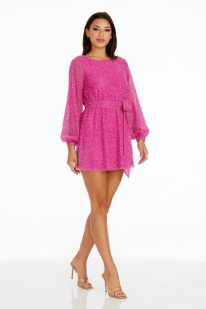 Kirsi Dress / BRIGHT FUCHSIA MULTI