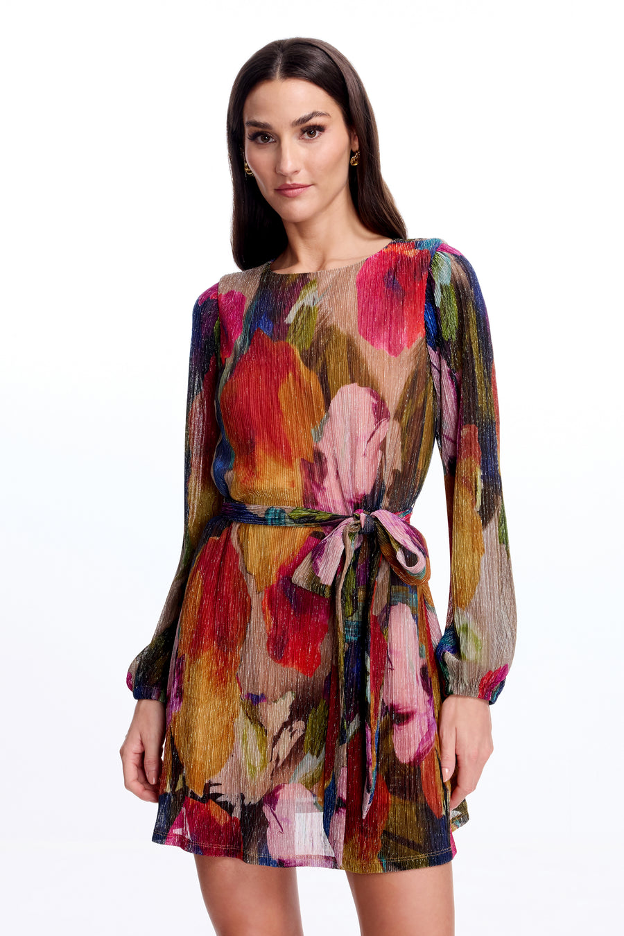 Kirsi Dress / BRIGHT ROSE MULTI