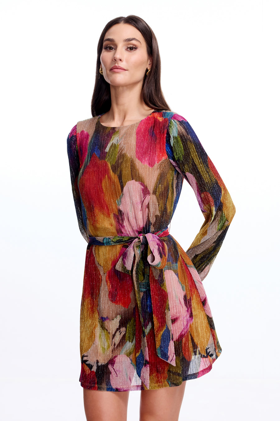 Kirsi Dress / BRIGHT ROSE MULTI