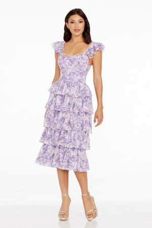 Kristen Dress / LAVENDER MULTI