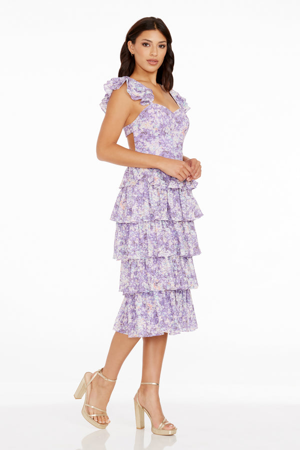 Kristen Dress / LAVENDER MULTI
