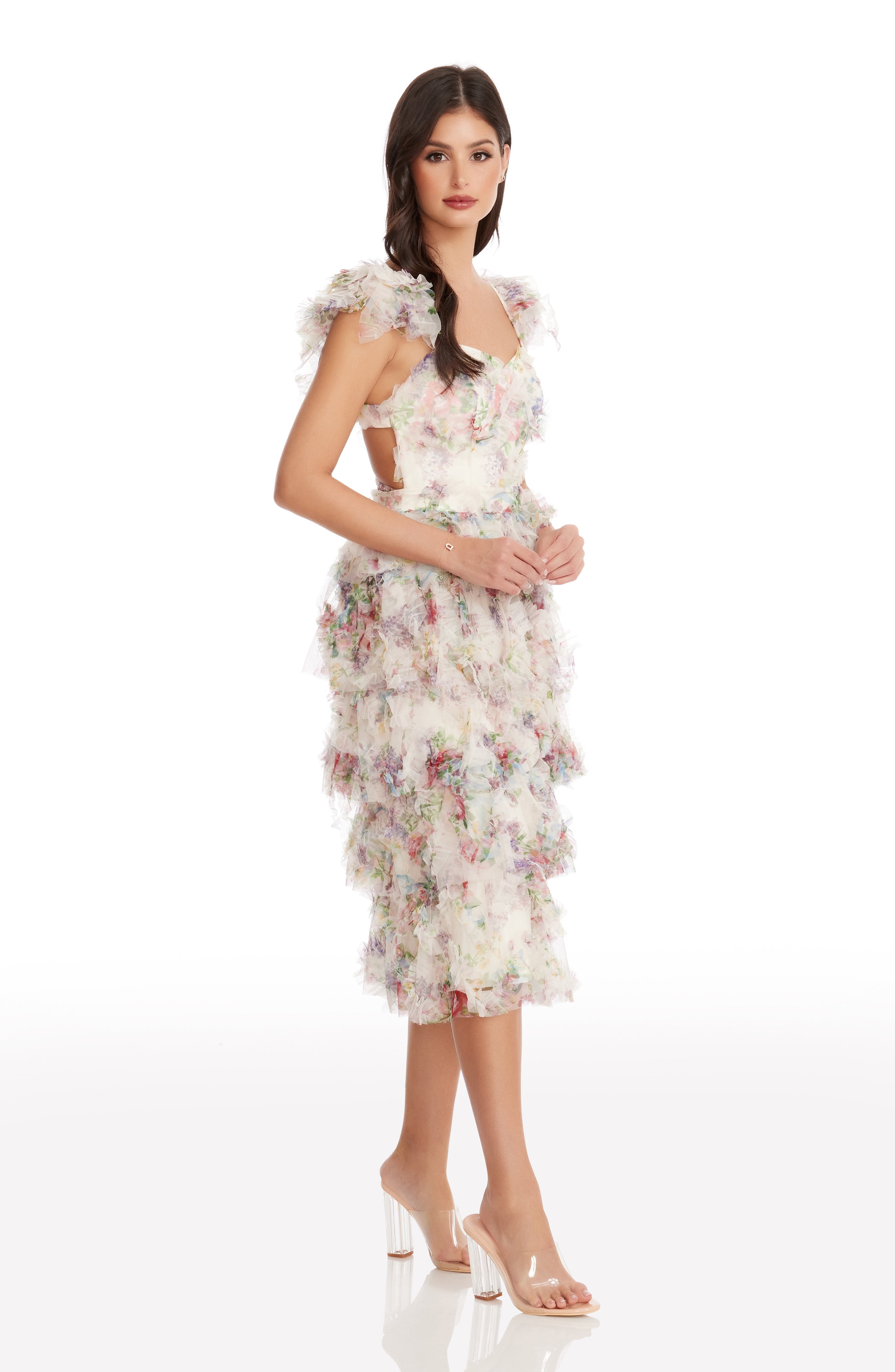 Kristen Dress, XS / Ivory Multi