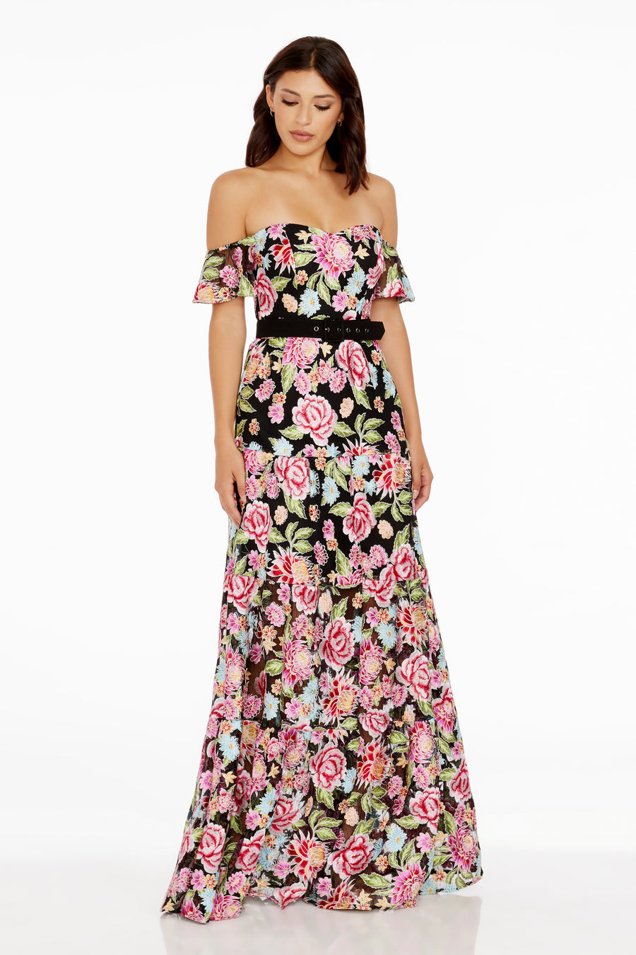 Lara Dress / PINK ROSE MULTI