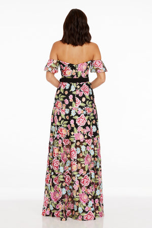 Lara Dress / PINK ROSE MULTI