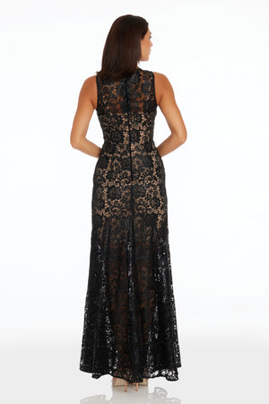 Laurel Dress / BLACK-NUDE
