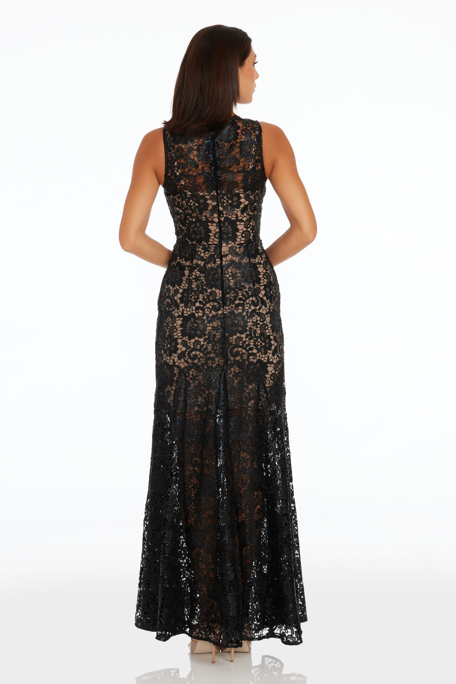 Laurel Dress / BLACK-NUDE