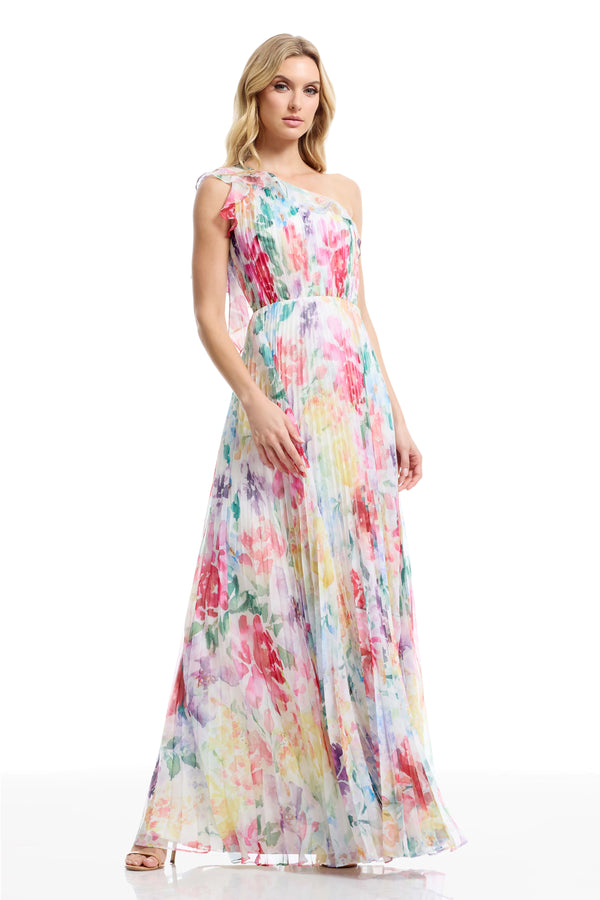 LEANDRA GOWN / IVORY MULTI