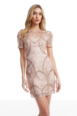 Lee Dress / ROSE GOLD MULTI