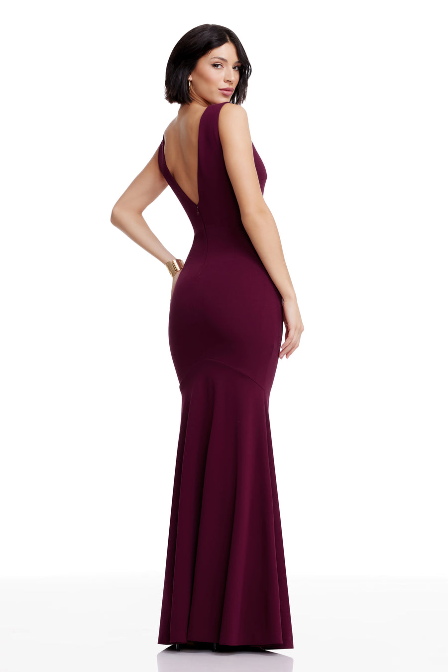 Leighton Gown / DARK MAGENTA