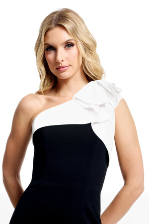 LENNON DRESS / BLACK-WHITE