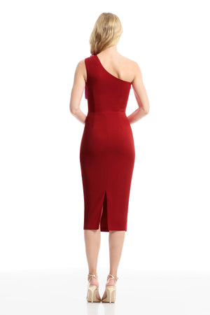 LENNON DRESS / ROUGE-BRIGHT F