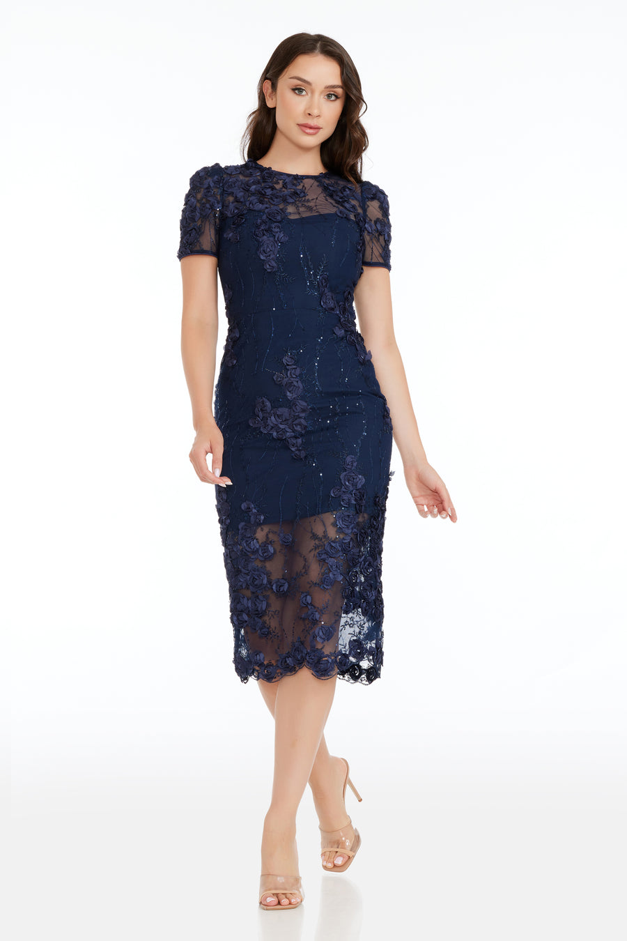 Dress the Population Lia Dress - Navy - Blue - XXS Dress the Population Lia Dress - Navy - Blue - XXS